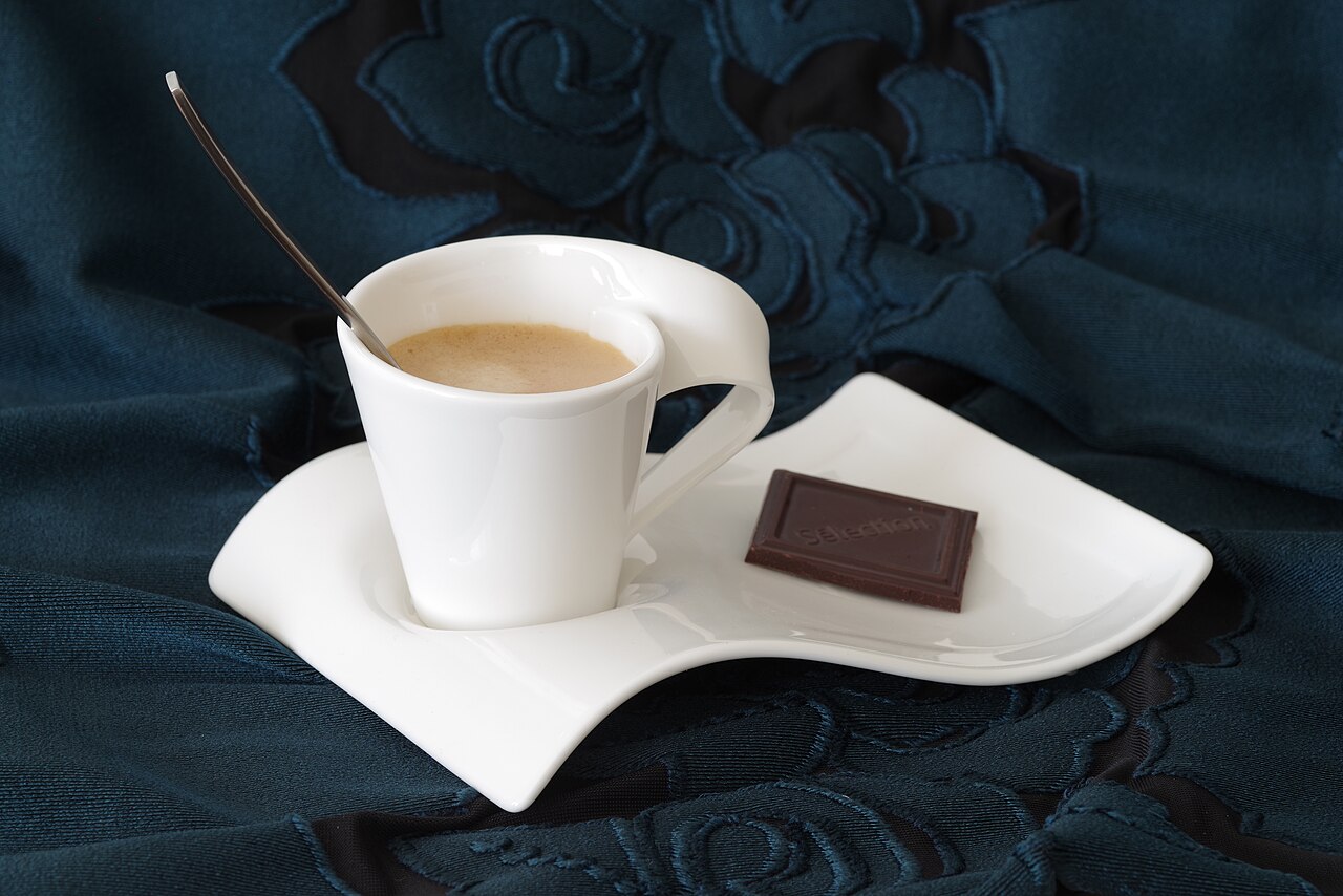A real cup of espresso at an Italian coffee bar
