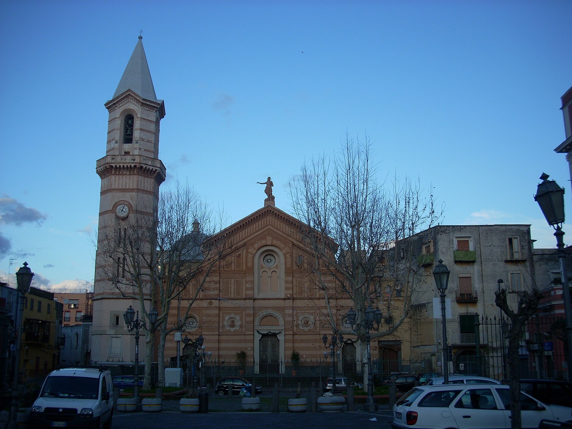San Giovanni Battista church in San Giovanni a Teduccio, the neighbourhood of Jorit's Dios Umano mural